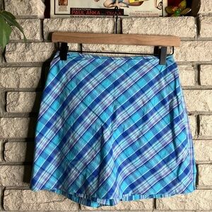 Vintage Plaid Skort 90s